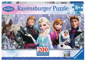 Afbeelding van het spelletje Disney Frozen - Arendelle in het Eeuwige IJs Puzzel (200 stukjes)
