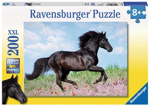 Zwarte Hengst Puzzel 200 XXL stukjes