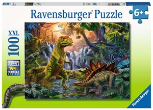 Afbeelding van het spel Oase van Dinosauriërs Puzzel (100 XXL stukjes)