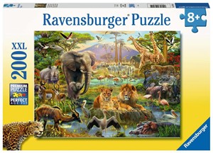 Afbeelding van het spelletje Dieren van de Savanne Puzzel (200 XXL stukjes)