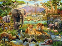 Dieren van de Savanne Puzzel (200 XXL stukjes)-2