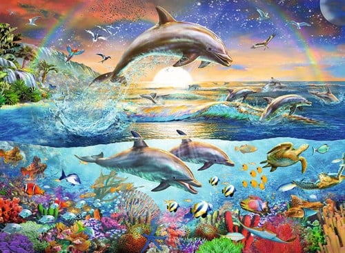 Dolfijnenparadijs Puzzel (300 XXL stukjes)-2