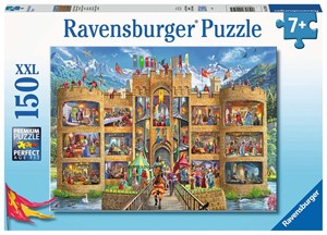 Afbeelding van het spelletje Kijkje in het Ridderkasteel Puzzel (150 XXL stukjes)