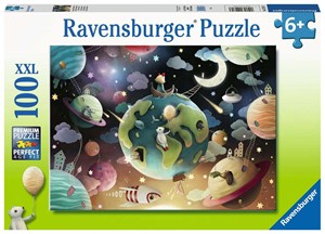 Afbeelding van het spel Fantasie Planeten Puzzel (100 XXL stukjes)