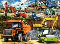 Bouwvoertuigen Puzzel (100 XXL stukjes)-2