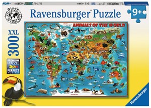 Afbeelding van het spel Dieren Over De Wereld Puzzel (300 XXL stukjes)
