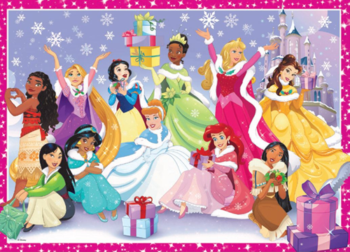 Disney Princess - Christmas Puzzel (200 XXL stukjes) (doos beschadigd) -2