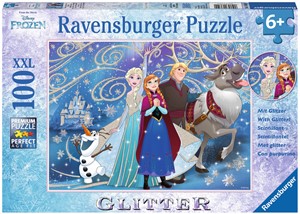 Afbeelding van het spelletje Disney Frozen Glinsterende Sneeuw Puzzel (100 XXL stukjes)