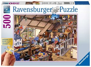 Thumbnail van een extra afbeelding van het spel Oma's Zolder Puzzel (500 stukjes)