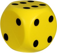 Grote Dobbelsteen 15 cm (Geel)