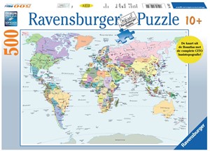 Ravensburger Cito Wereldkaart Puzzel 500 Stukjes ravensburger kopen in de aanbieding