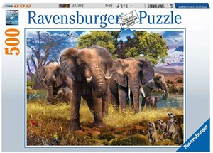 Afbeelding van het spel Olifantenfamilie Puzzel (500 stukjes)