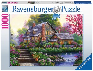 Afbeelding van het spelletje Romantische Cottage Puzzel (1000 stukjes)