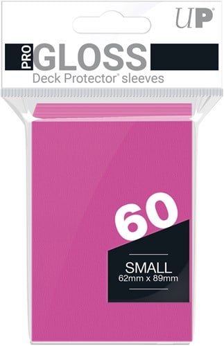 Sleeves - Small Bright Pink (62x89 mm)