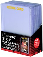 3" X 4" Rookie 35PT Toploader & Sleeves (25 stuks)