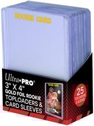 3" X 4" Rookie 35PT Toploader & Sleeves (25 stuks)