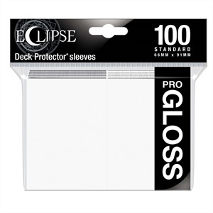 Afbeelding van het spelletje Standard Sleeves Gloss Eclipse - Wit (100 stuks)