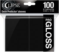 Standard Sleeves Gloss Eclipse - Zwart (100 stuks)