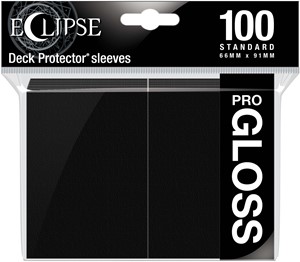 Afbeelding van het spelletje Standard Sleeves Gloss Eclipse - Zwart (100 stuks)