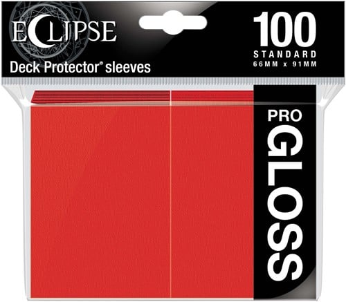 Standard Sleeves Gloss Eclipse - Rood (100 stuks)