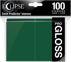 Afbeelding van het spelletje Standard Sleeves - Gloss Eclipse Forest Green (100 stuks)
