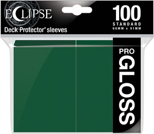 Afbeelding van het spel Standard Sleeves - Gloss Eclipse Forest Green (100 stuks)