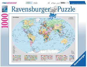 Afbeelding van het spelletje Wereldkaart Puzzel (1000 stukjes)