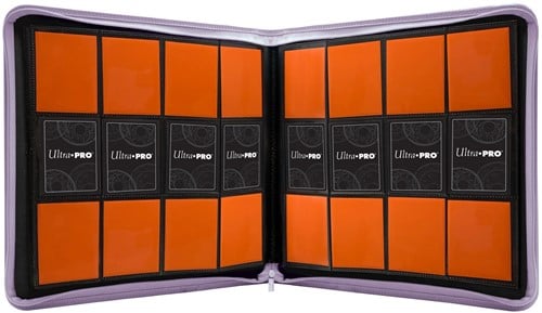 Zippered 12-Pocket Pro-Binder - Paars-2