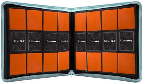 Zippered 12-Pocket Pro-Binder - Licht Blauw-2