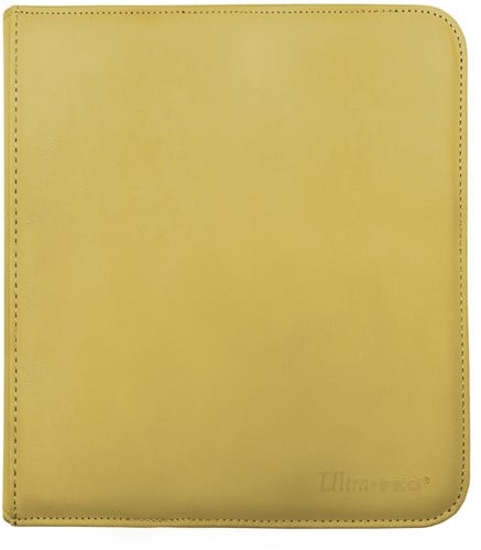Zippered 12-Pocket Pro-Binder - Geel