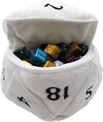 D20 Dobbelsteen Zak - Wit