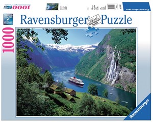 Afbeelding van het spelletje Noorse Fjord Puzzel (1000 stukjes)
