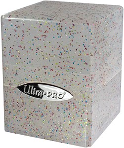 Afbeelding van het spelletje Deckbox Satin Cube Glitter Transparant