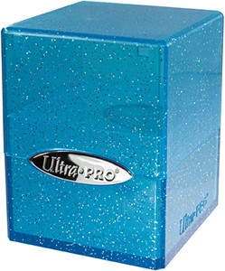 Afbeelding van het spel Deckbox Satin Cube Glitter Blauw