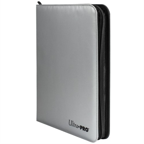 Zippered 9-Pocket Pro-Binder - Silver
