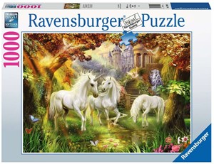 Afbeelding van het spelletje Eenhoorns in de Herfst Puzzel (1000 stukjes)