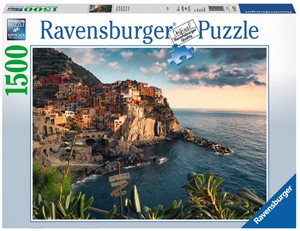 Afbeelding van het spelletje Uitzicht op Cinque Terre Puzzel (1500 stukjes)