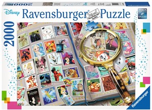 Thumbnail van een extra afbeelding van het spel Mijn Mooiste Disney Postzegels Puzzel (2000 stukjes)