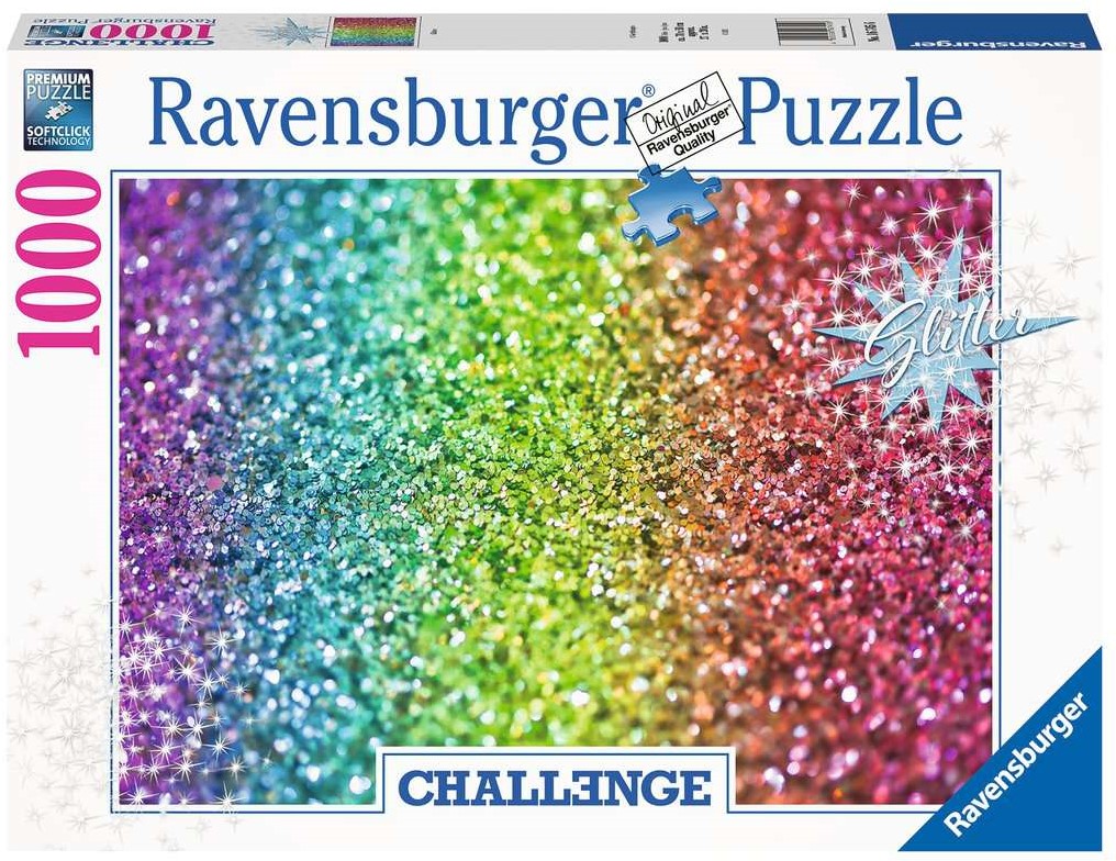 Italiaans buurman Reizen Challenge Glitter Puzzel (1000 stukjes) - kopen bij Spellenrijk.nl