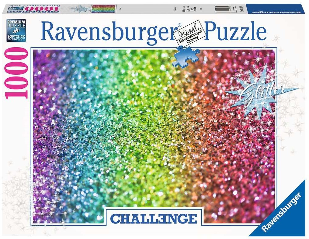 Motel Tegenstrijdigheid Overeenkomstig met Challenge Glitter Puzzel (1000 stukjes) - kopen bij Spellenrijk.nl