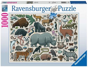 Afbeelding van het spel Wilde Dieren Puzzel (1000 stukjes)