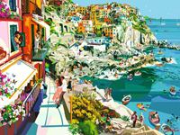 Romantiek in Cinque Terre Puzzel (1500 stukjes)-2