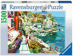Romantiek in Cinque Terre Puzzel (1500 stukjes)