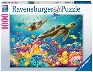 Afbeelding van het spel Blauwe Onderwaterwereld Puzzel (1000 stukjes)