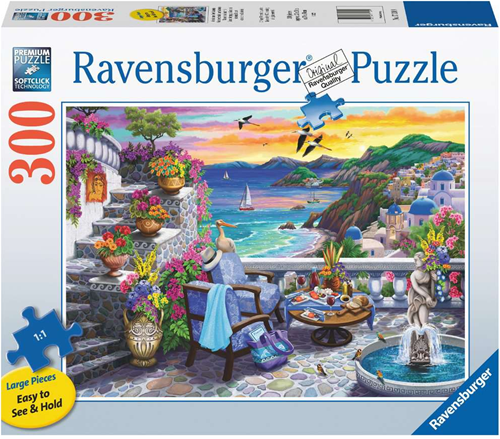 Santorini Sunset Puzzel (300 XL stukjes)