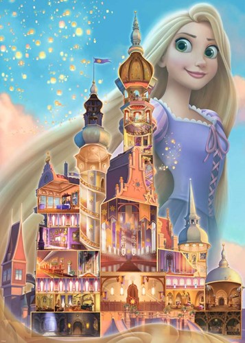 Disney Rapunzel Kasteel Puzzel (1000 stukjes)-2