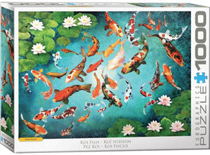 Afbeelding van het spel Kleurrijke Koikapers Puzzel (1000 stukjes)