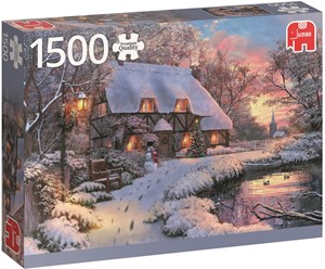Jumbo Winter Cottage Puzzel 1500 Stukjes jumbo kopen in de aanbieding