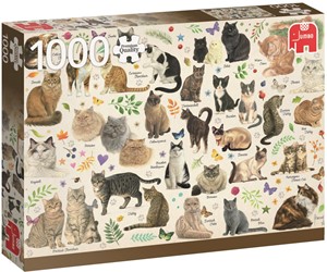 Afbeelding van het spelletje Katten Poster Puzzel (1000 stukjes)