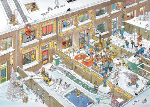 Jan van Haasteren - Kerstavond Puzzel (1000 stukjes) - kopen bij